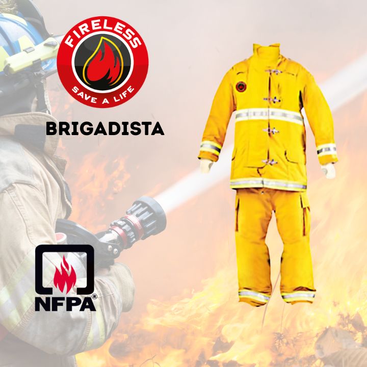 TRAJE DE BOMBERO BRIGADISTA FIRELESS