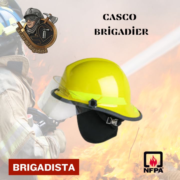 casco de bombero brigadista brigadier
