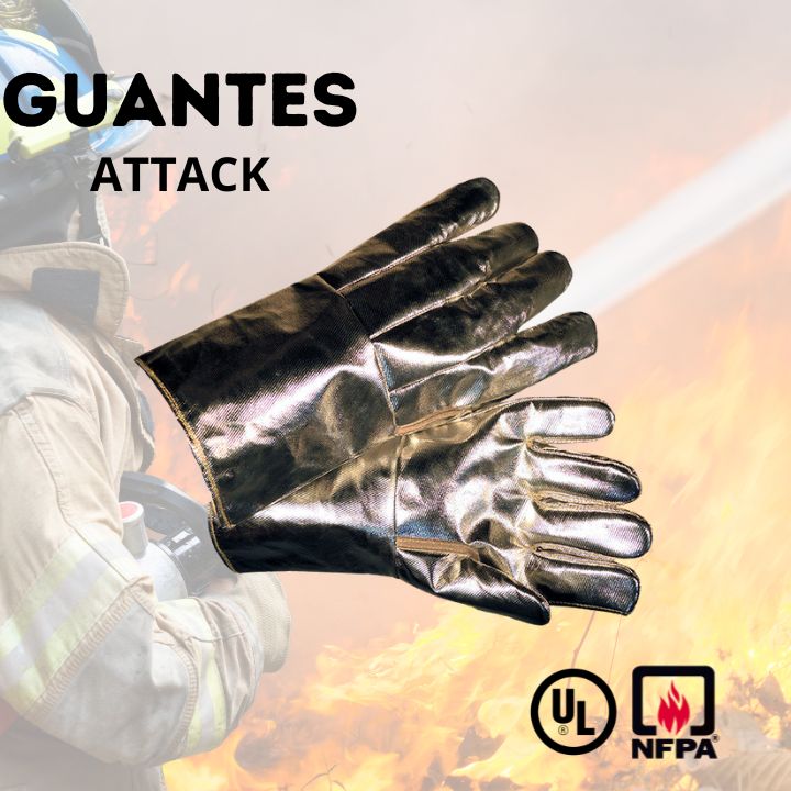 Guantes aluminizados para bombero
