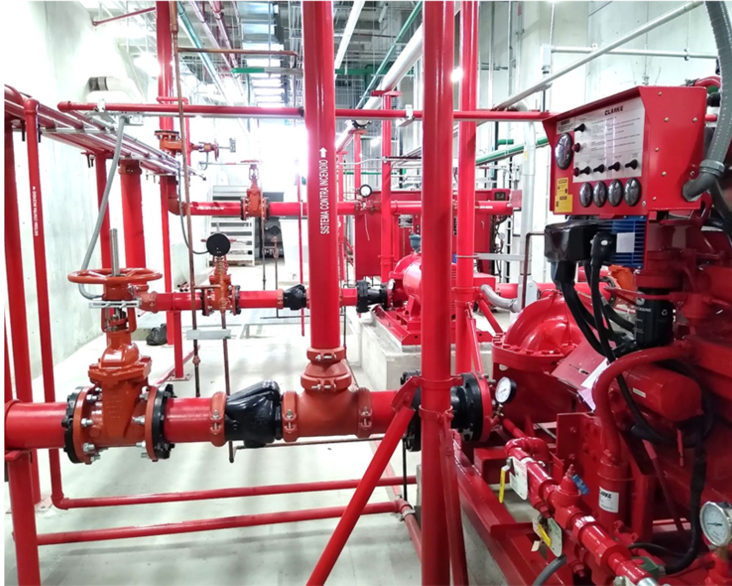 red contra incendio