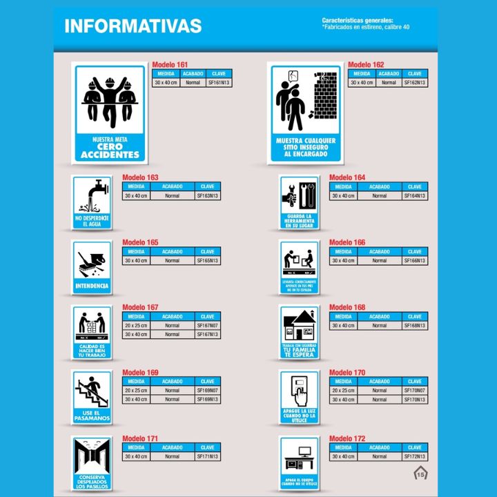 señaletica informativas
