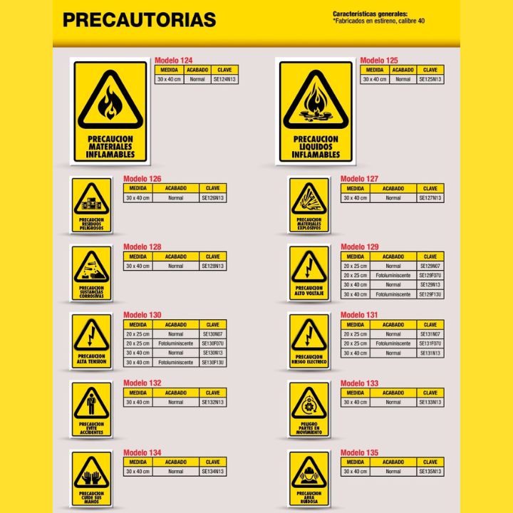 señaletica precutorias